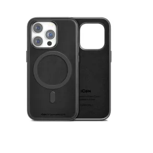 iPhone 14 Pro Luxurious Leather Magsafe Case - Black