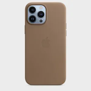 iPhone 14 Pro Max Leather Magsafe Case with IC Working (Animation) - Titanium