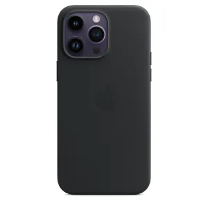 iPhone 15 Pro Leather Case with Magsafe (IC Animation Working) - Black