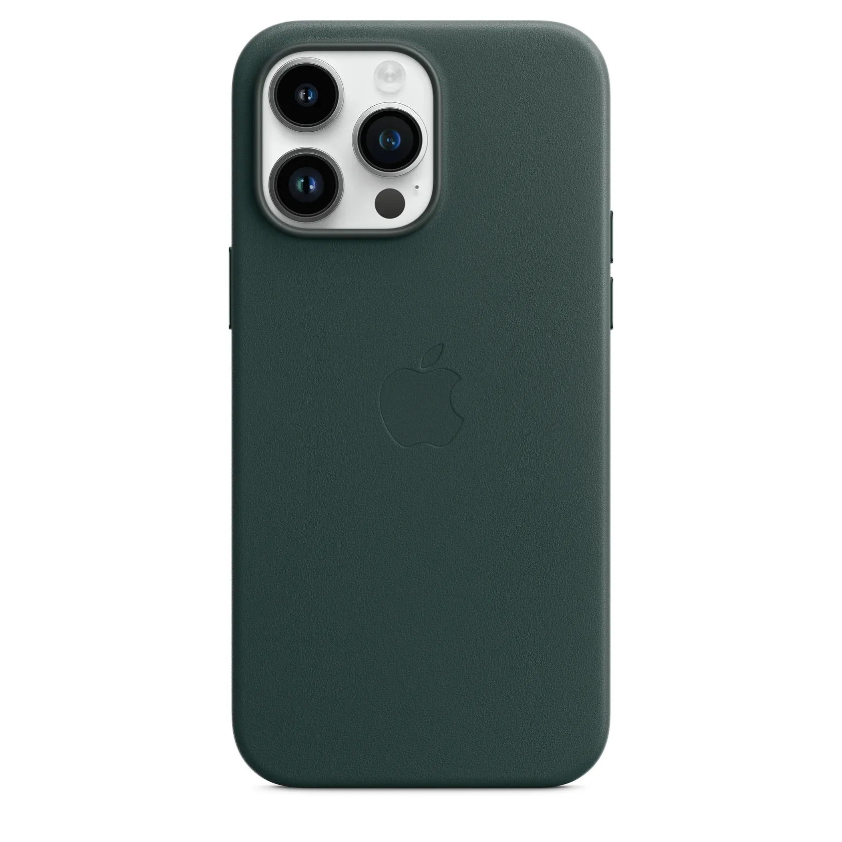 iPhone 15 Pro Leather Case with Magsafe (IC Animation Working) - Green