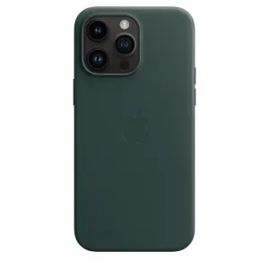 iPhone 15 Pro Leather Case with Magsafe (IC Animation Working) - Green