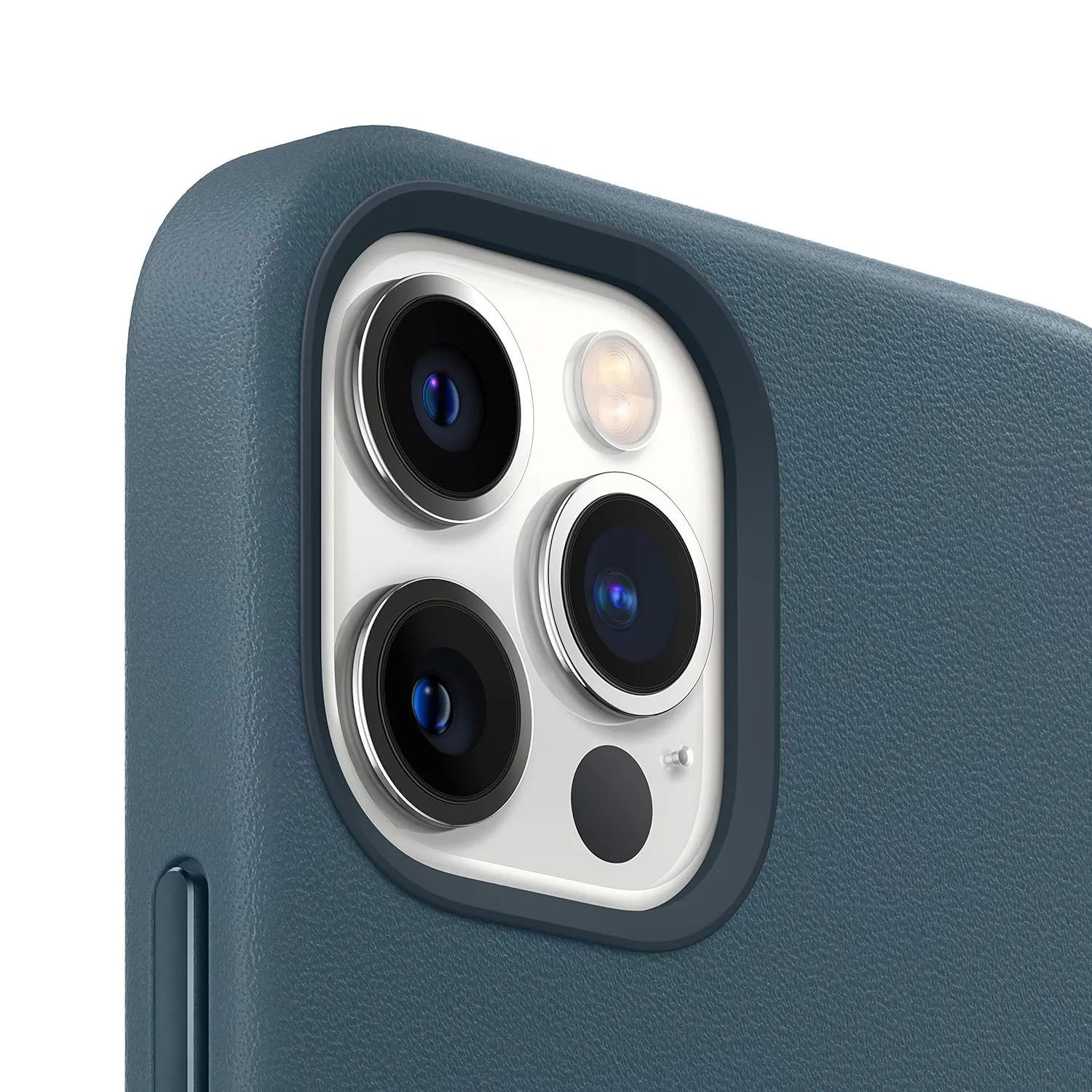 iPhone 15 Pro Max Leather Case With  Magsafe (Animation Working) - Baltic Blue