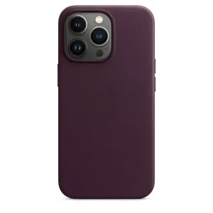 iPhone 15 Pro Max Leather Case with Magsafe (Animation Working) - Deep Purple