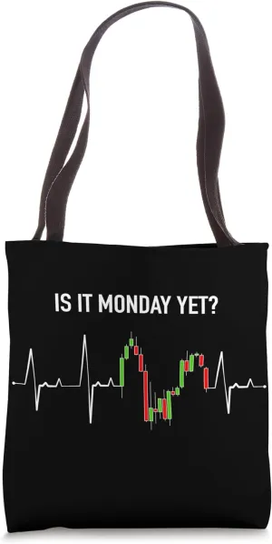 Is it Monday Yet Investor Day Trading Stock Market Trader Tote Bag