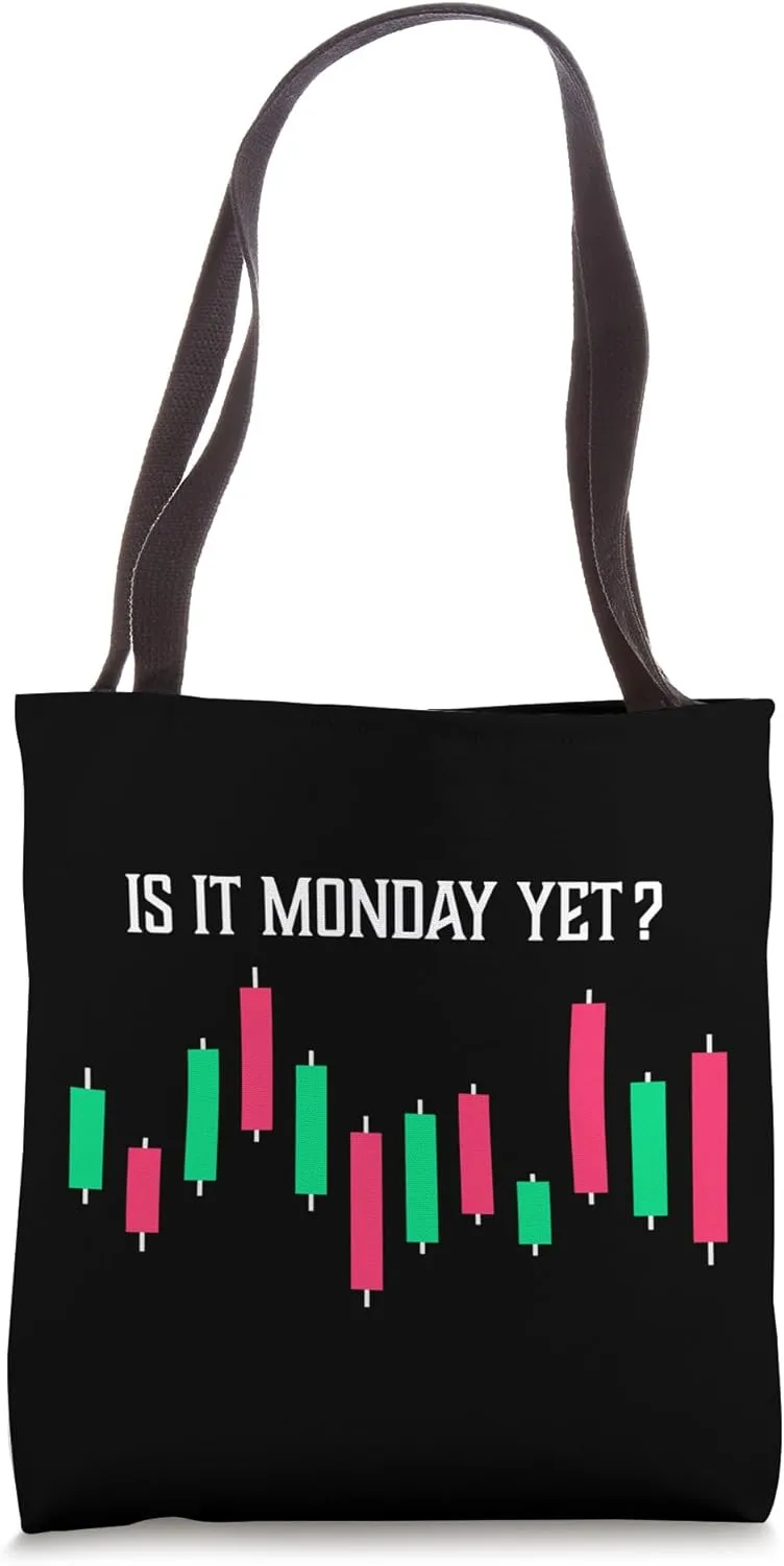 Is it Monday Yet Investor Day Trading Stock Market Trader Tote Bag
