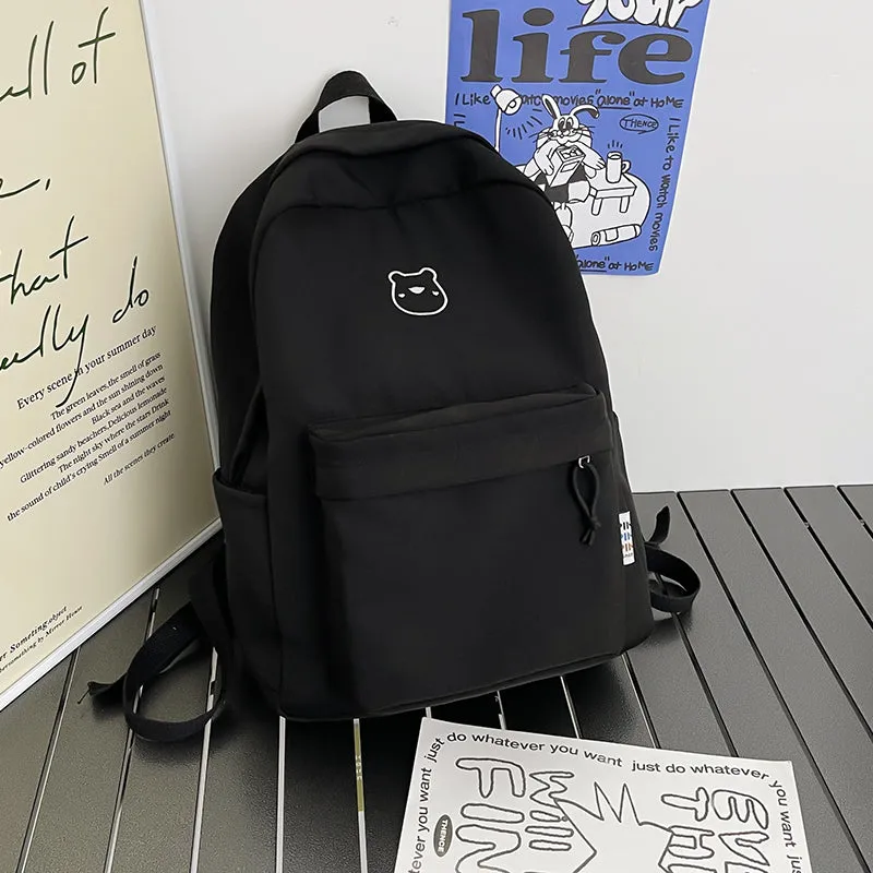 Japanese Simple Style Cartoon Bear Backpack