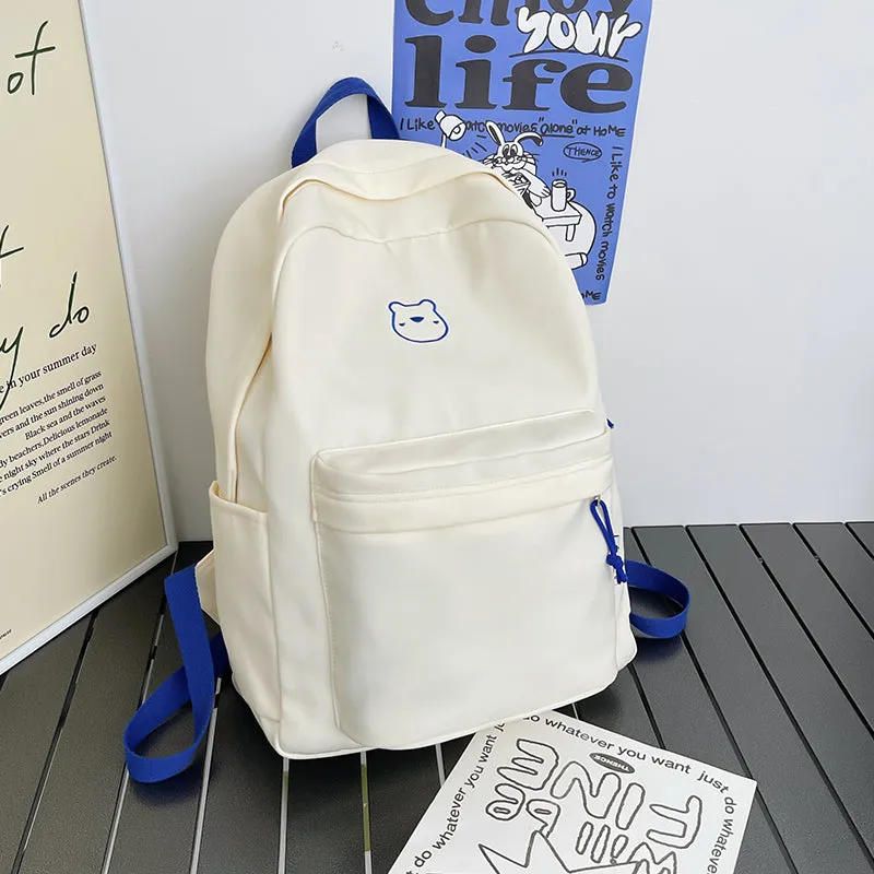 Japanese Simple Style Cartoon Bear Backpack