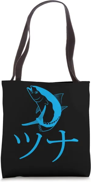 Japanese Tuna Design Love Bluefin Saltwater Fishing Tote Bag