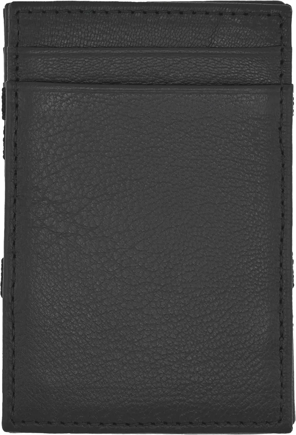 J.Crew Mercantile Men's Leather Magic Wallet (Black Pebbled)