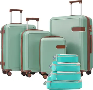 JCSD 4 Piece Luggage Set for Travel, Lightweight with Compression Packing Cubes, 16IN to 28IN