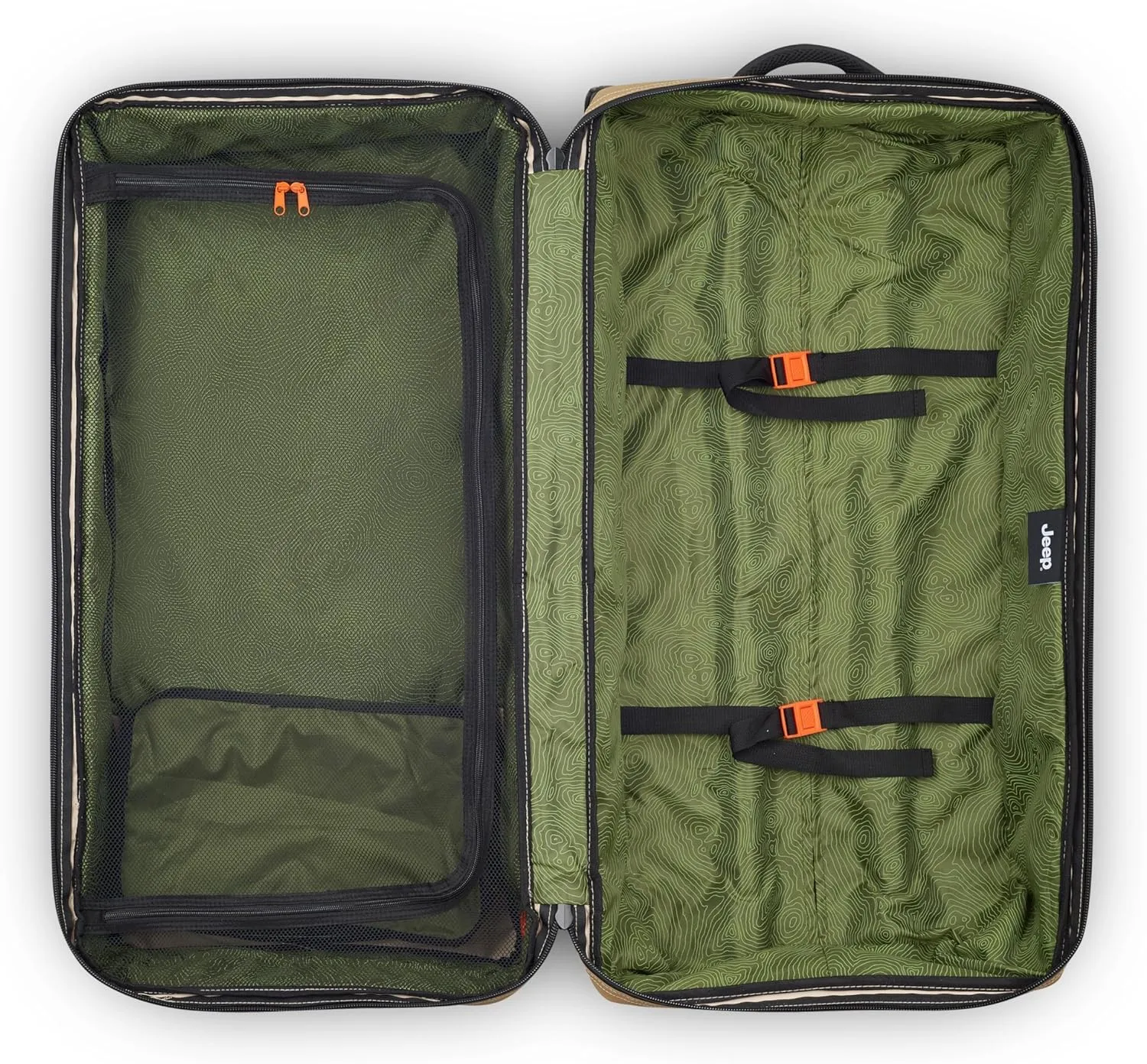 Jeep JS005A Two Wheel Rolling Travel Duffle Bag
