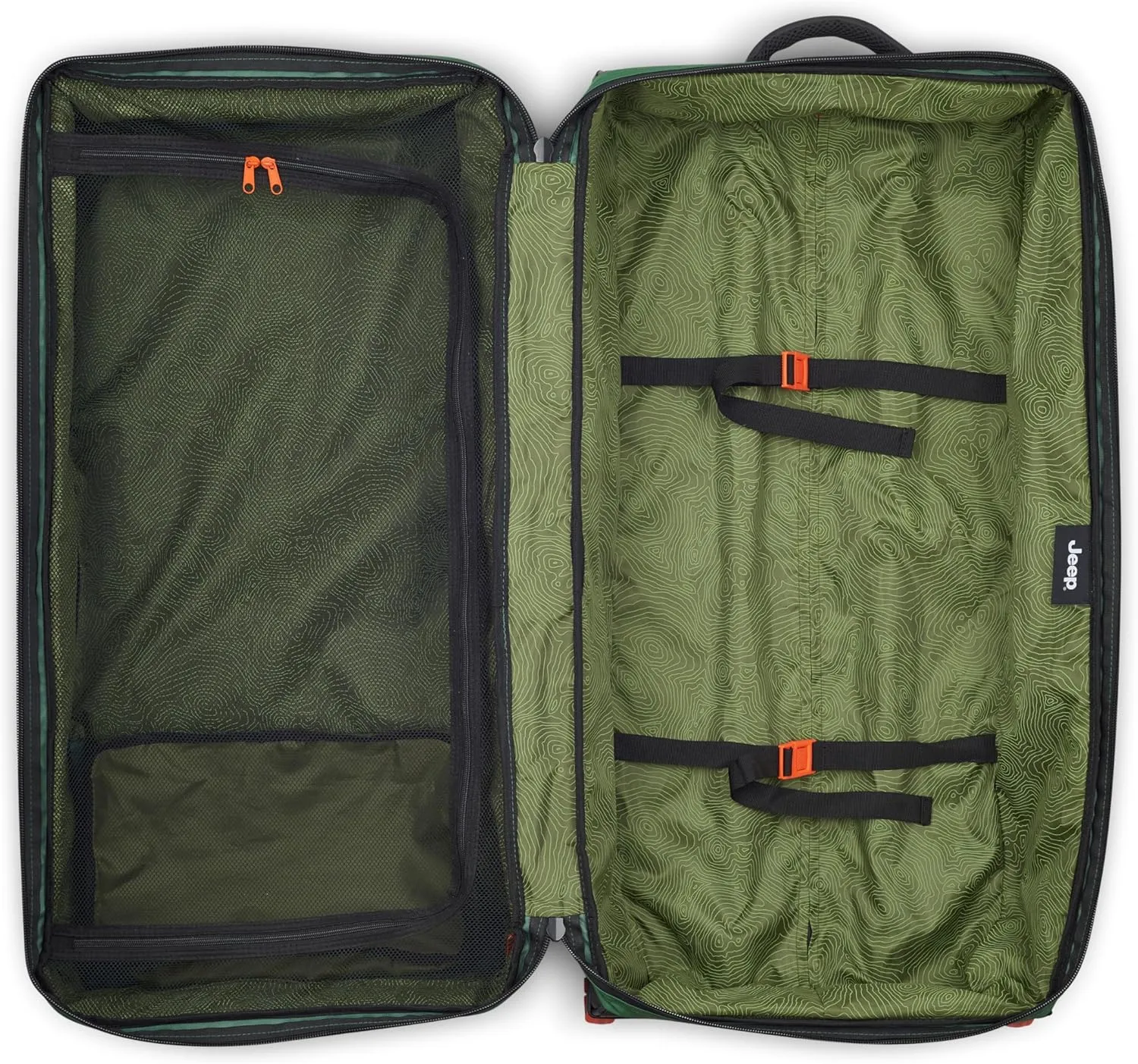 Jeep JS005A Two Wheel Rolling Travel Duffle Bag