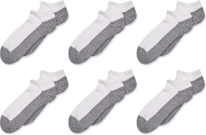 Jefferies Socks Girls' Seamless Sport Half Cushion Low Cut Socks 6 Pack