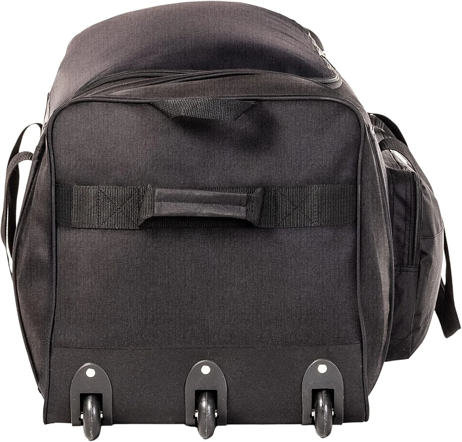 Jetstream Foldable 145L Duffle Bag with Triple Inline Wheels, Large Collapsible Duffel for Camping & Travel, Black