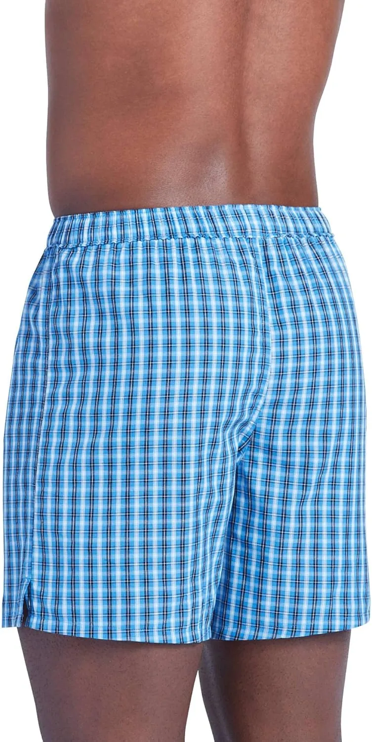 Jockey Men's Underwear 100% Cotton Woven 5" Boxer