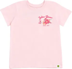 John Deere Farm Animals Girls T-Shirt Toddler to Little Kid Sizes (2T - 7-8)