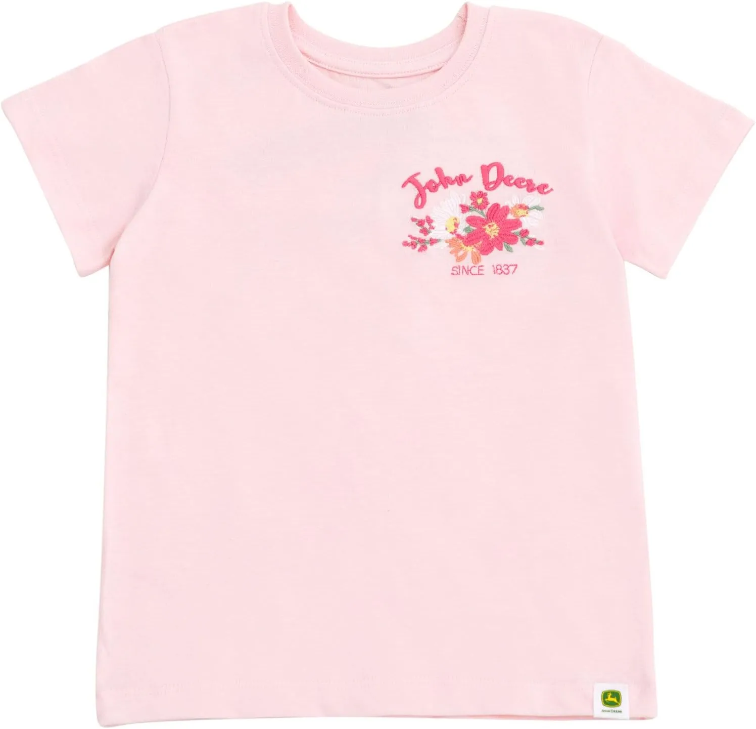 John Deere Farm Animals Girls T-Shirt Toddler to Little Kid Sizes (2T - 7-8)