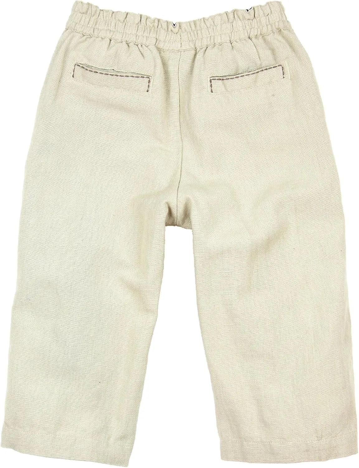 JoJo Maman Bebe Little Boys' Linen Pants Natural