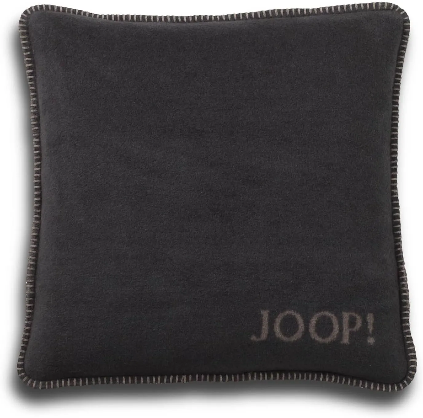 Joop! 651273 Cushion Cover Plain Double-Sided Taupe Anthracite Cotton/Polyacrylic Dimensions: 50 cm x 50 cm