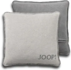 Joop! 651280 Cushion Cover Plain Double-Sided Graphite Smoke Cotton/Polyacrylic Dimensions: 50 cm x 50 cm