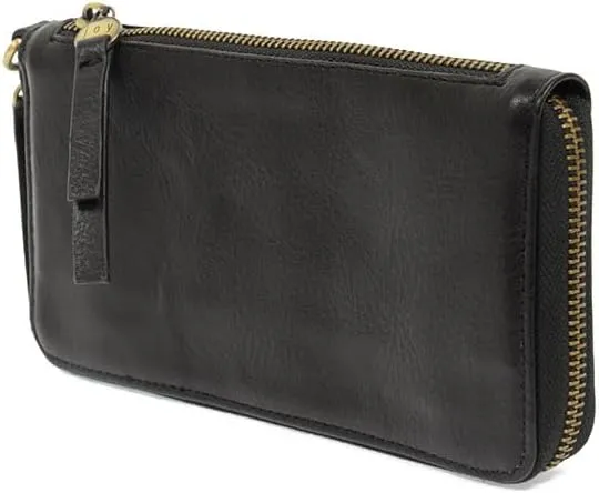 Joy Susan Chloe Zip Around Wallet Wristlet - Black