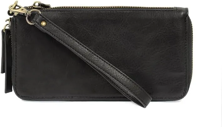 Joy Susan Chloe Zip Around Wallet Wristlet - Black