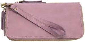 Joy Susan Chloe Zip Around Wallet Wristlet - Soft Purple