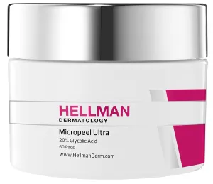Judith Hellman MD MICROPEEL ULTRA PADS with 20% Glycolic Acid, 1 Count, Chemical Free, Cotton or Non-woven, Facial Exfoliation, Toning