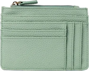 Julia Buxton Solid Pebble Vegan Leather Slot Coin Case