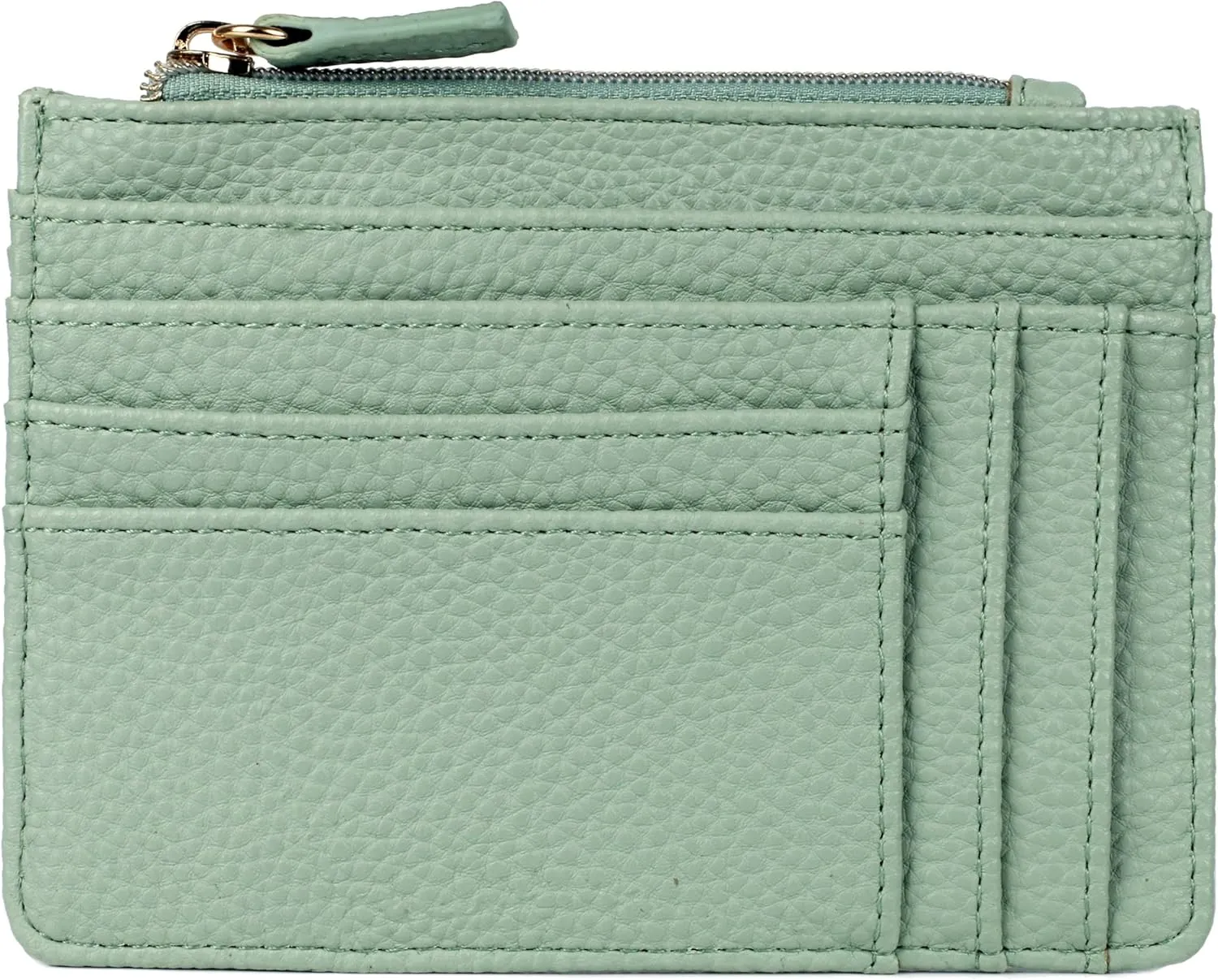Julia Buxton Solid Pebble Vegan Leather Slot Coin Case