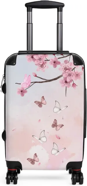 June in Color Cherry Blossoms – Elegant, Durable, and Effortless 360° Swivel Travel Bag