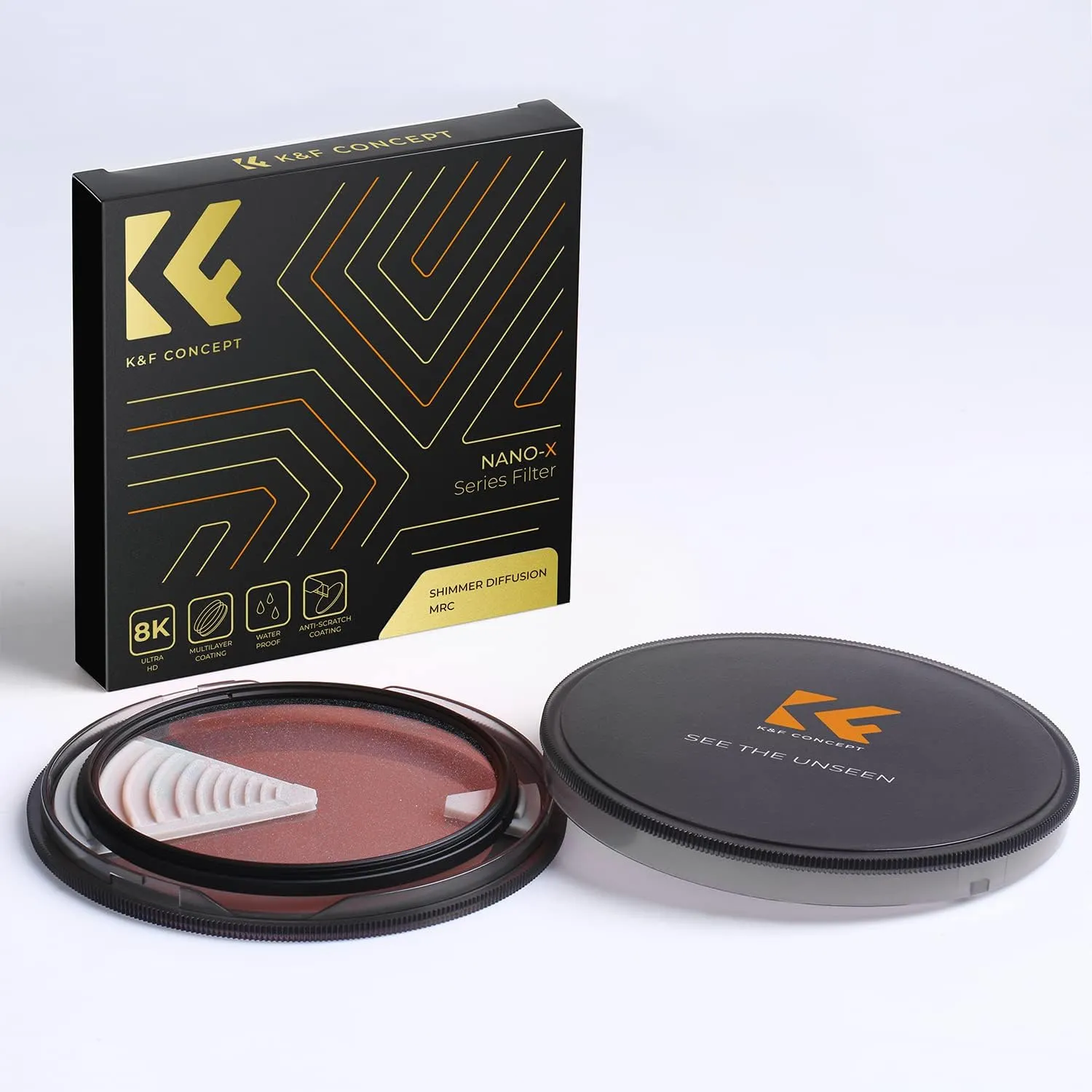 K&F Concept 72mm Shimmer Diffusion 1 Filter Glimmer Glass Effect Filter with 28 Multi-Coatings for Camera Lenses (Nano-X Series)