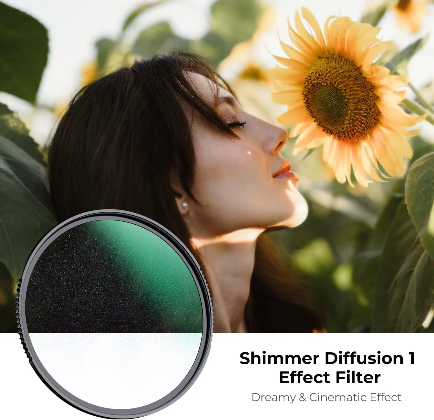 K&F Concept 72mm Shimmer Diffusion 1 Filter Glimmer Glass Effect Filter with 28 Multi-Coatings for Camera Lenses (Nano-X Series)
