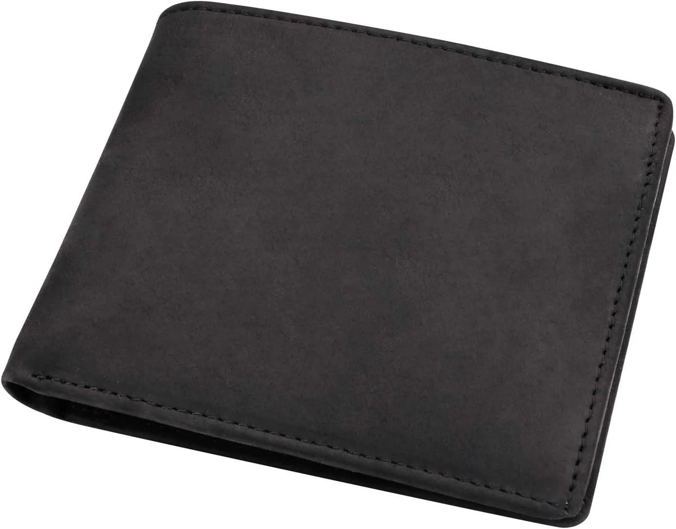 Kenon Personalized Leather Wallet For Husband, Engraved RFID Blocking Bifold Stylish Black Wallet For Husband From Wife Valentine's Day Birthday Christmas Gifts