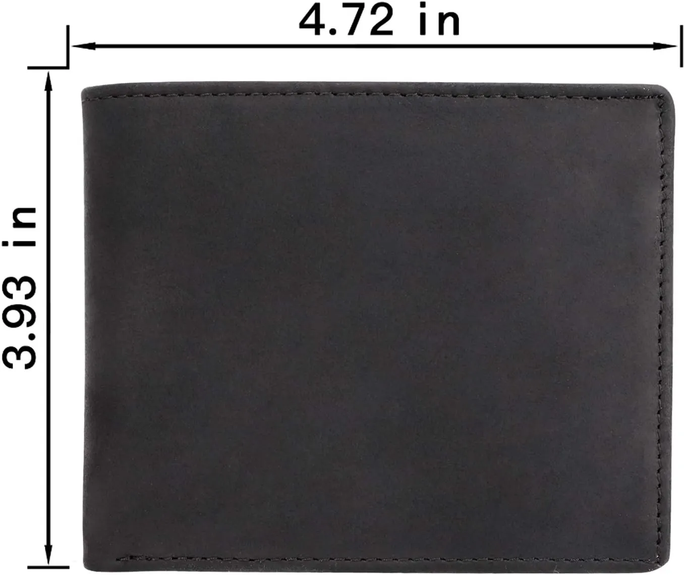 Kenon Personalized Leather Wallet For Husband, Engraved RFID Blocking Bifold Stylish Black Wallet For Husband From Wife Valentine's Day Birthday Christmas Gifts