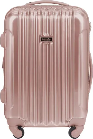 kensie Women's Alma Luggage Set, Rose Gold, 20-Inch Carry-On