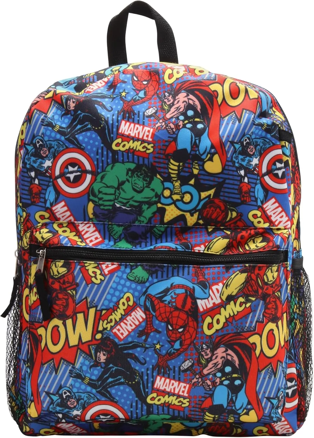 Kids Backpack - 16" School Bookbag - Disney Minnie, Mickey Mouse, Marvel Avengers: Kindergarten, Elementary, Size One Size, Avengers Blue