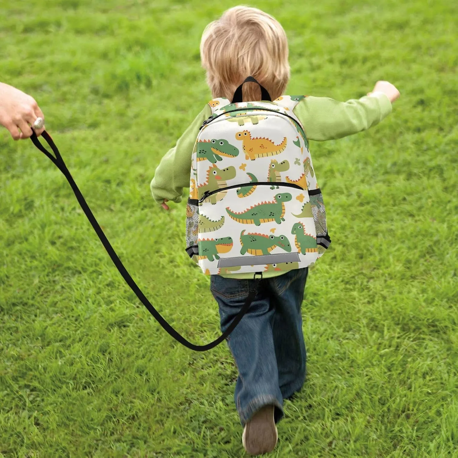 Kids Backpack for Preschool Mini Water Resistant Bookbag Travel Outdoor Daypack, Cute Cartoon Crocodile Alligator