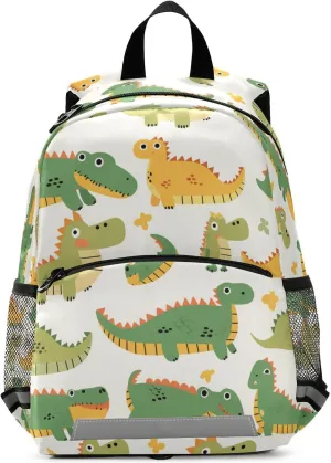Kids Backpack for Preschool Mini Water Resistant Bookbag Travel Outdoor Daypack, Cute Cartoon Crocodile Alligator