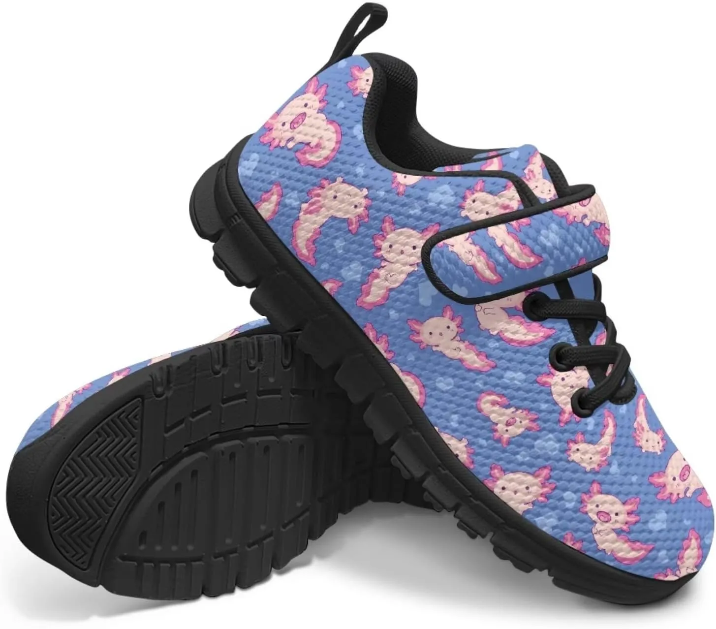 Kids Cute Sneakers for Girls School Single Buckle Sports Shoes Breathable Lightweight Walking Running Shoes