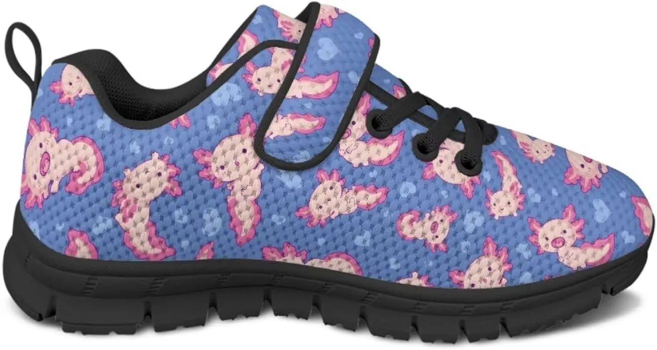 Kids Cute Sneakers for Girls School Single Buckle Sports Shoes Breathable Lightweight Walking Running Shoes