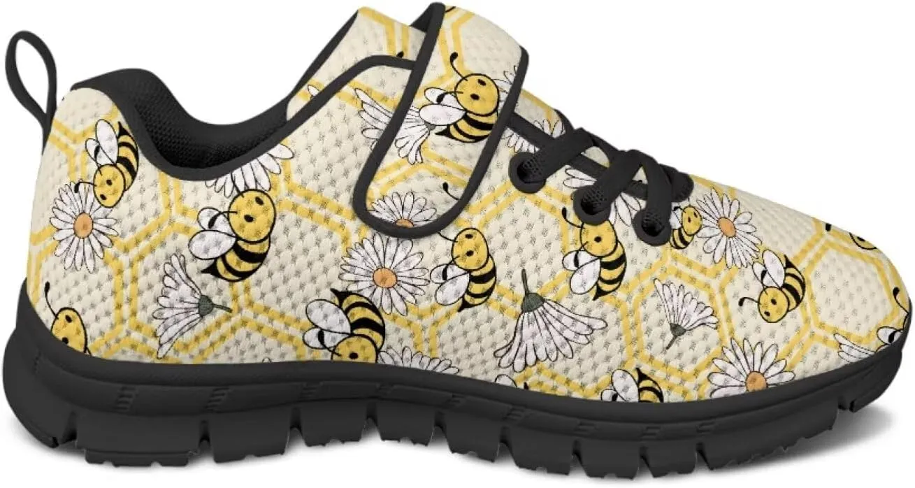 Kids Cute Sneakers for Girls School Single Buckle Sports Shoes Breathable Lightweight Walking Running Shoes