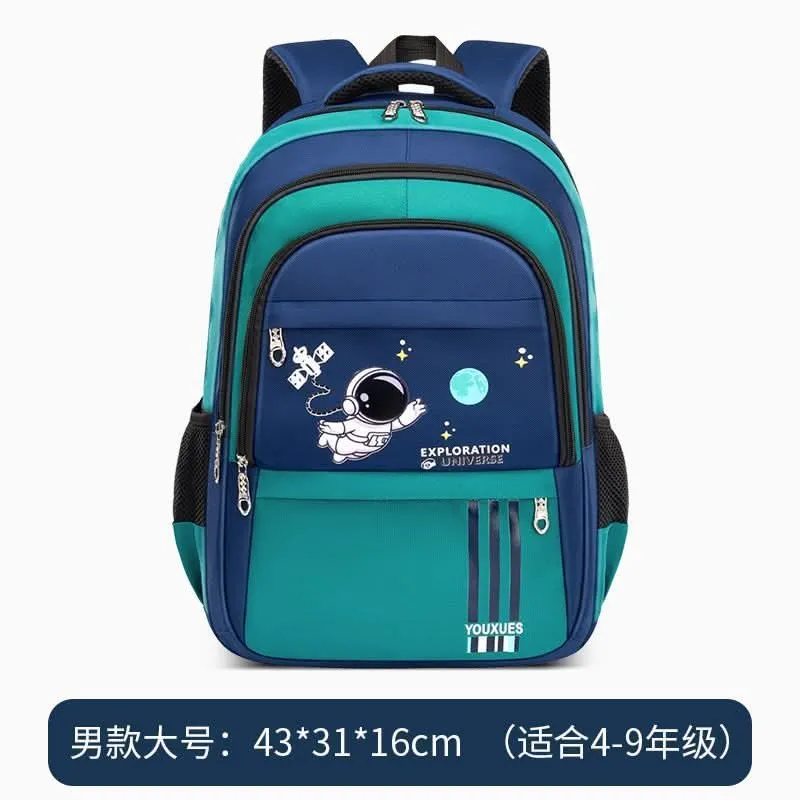Kids’ Space-Themed School Backpack – Large-Capacity
