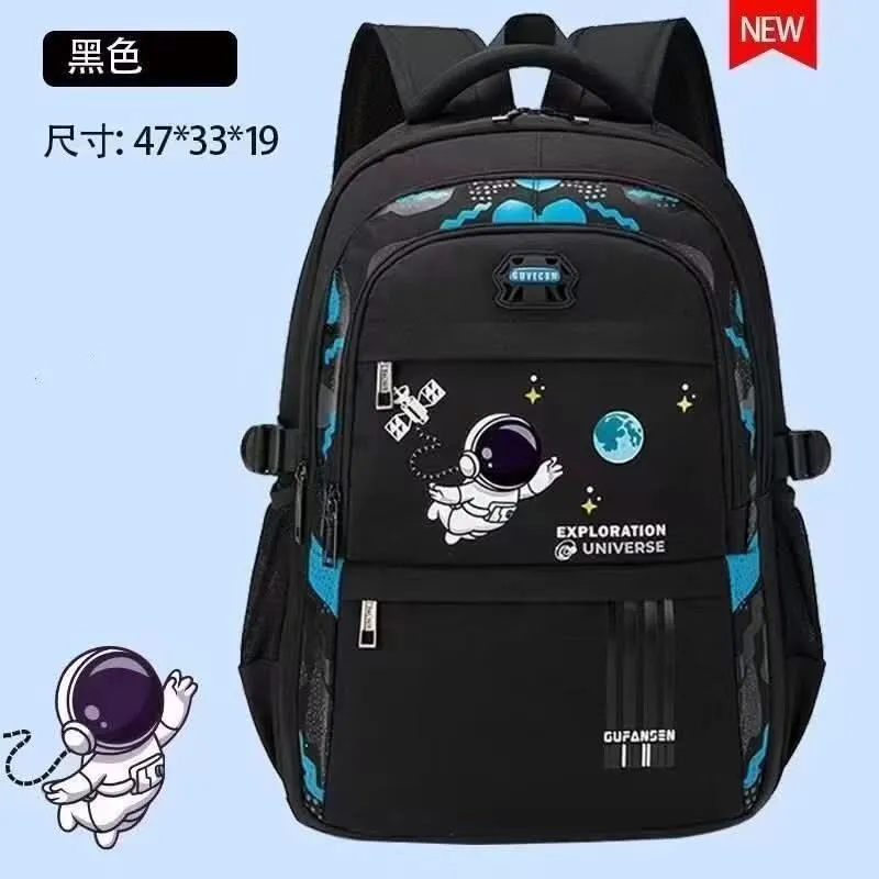 Kids’ Space-Themed School Backpack – Large-Capacity