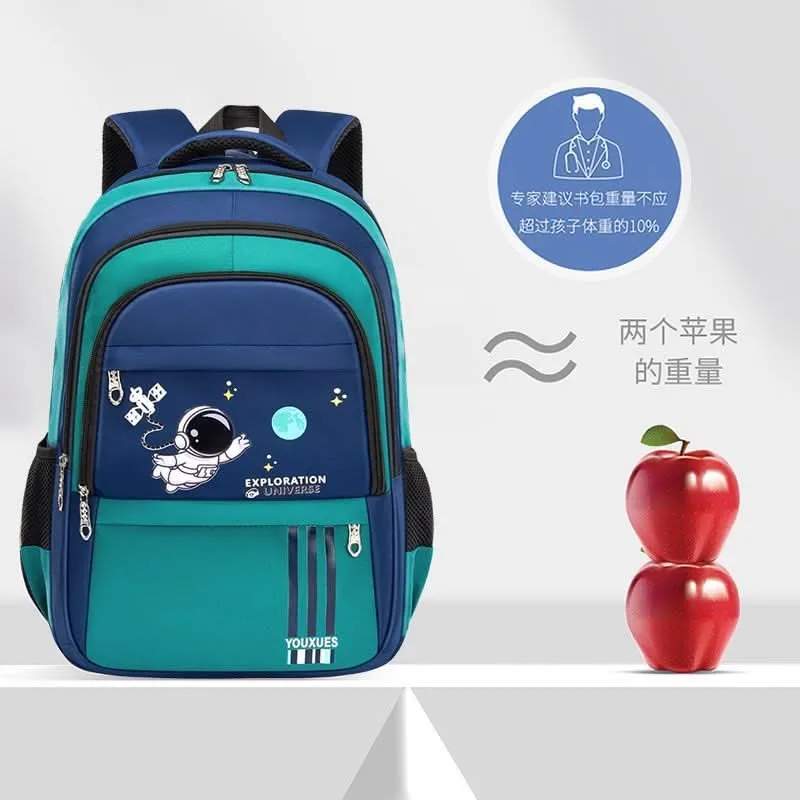 Kids’ Space-Themed School Backpack – Large-Capacity