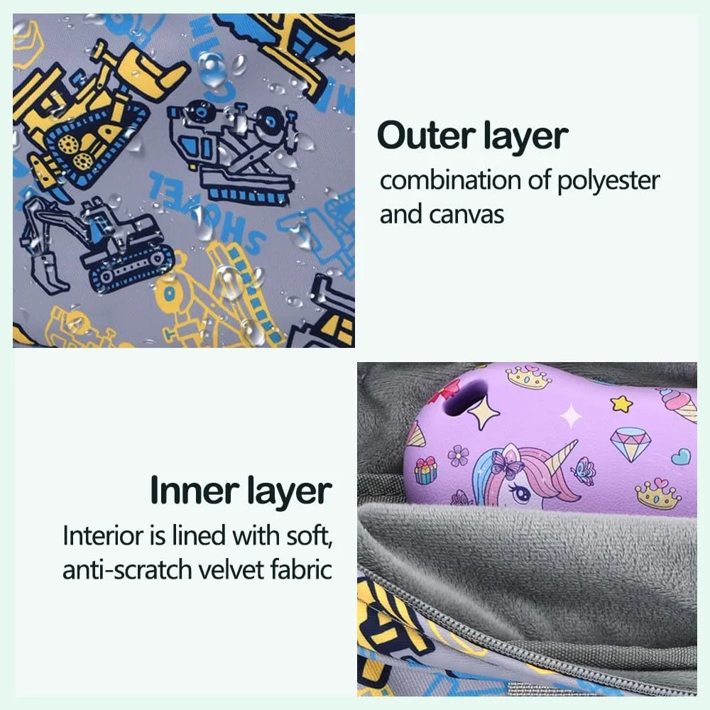 Kids Tablet Bag for Boy Girl Dinosaur Tablet Sleeve Carrying Case with Handle Shoulder Strap 13 inch Tablet Travel Bag