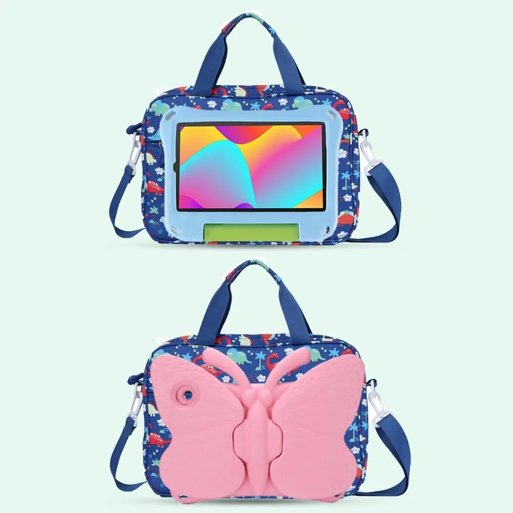 Kids Tablet Bag for Boy Girl Dinosaur Tablet Sleeve Carrying Case with Handle Shoulder Strap 13 inch Tablet Travel Bag