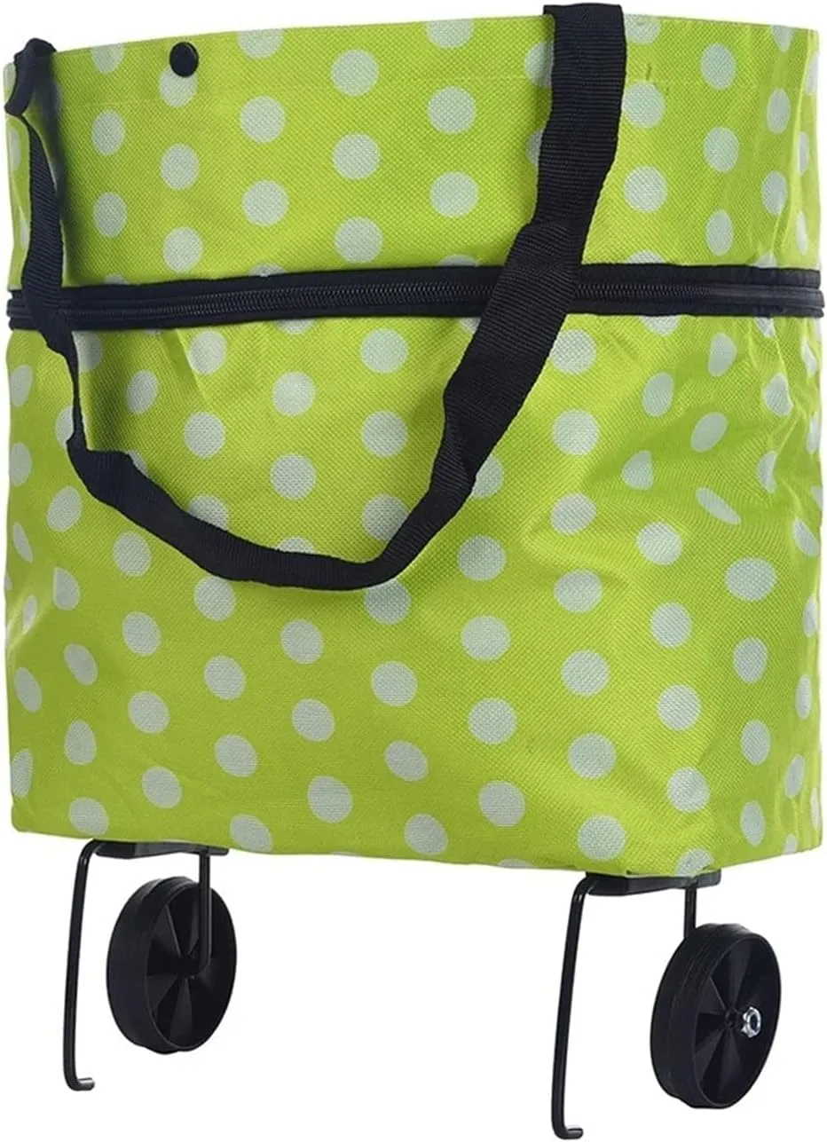 KouRy Shopping Cart Folding Shopping Cart Luggage Travel Bag Lightweight Travel Bag Shopping Trolley On Wheels for Groceries Laundry Grocery Cart Home Essentials (Color : B)