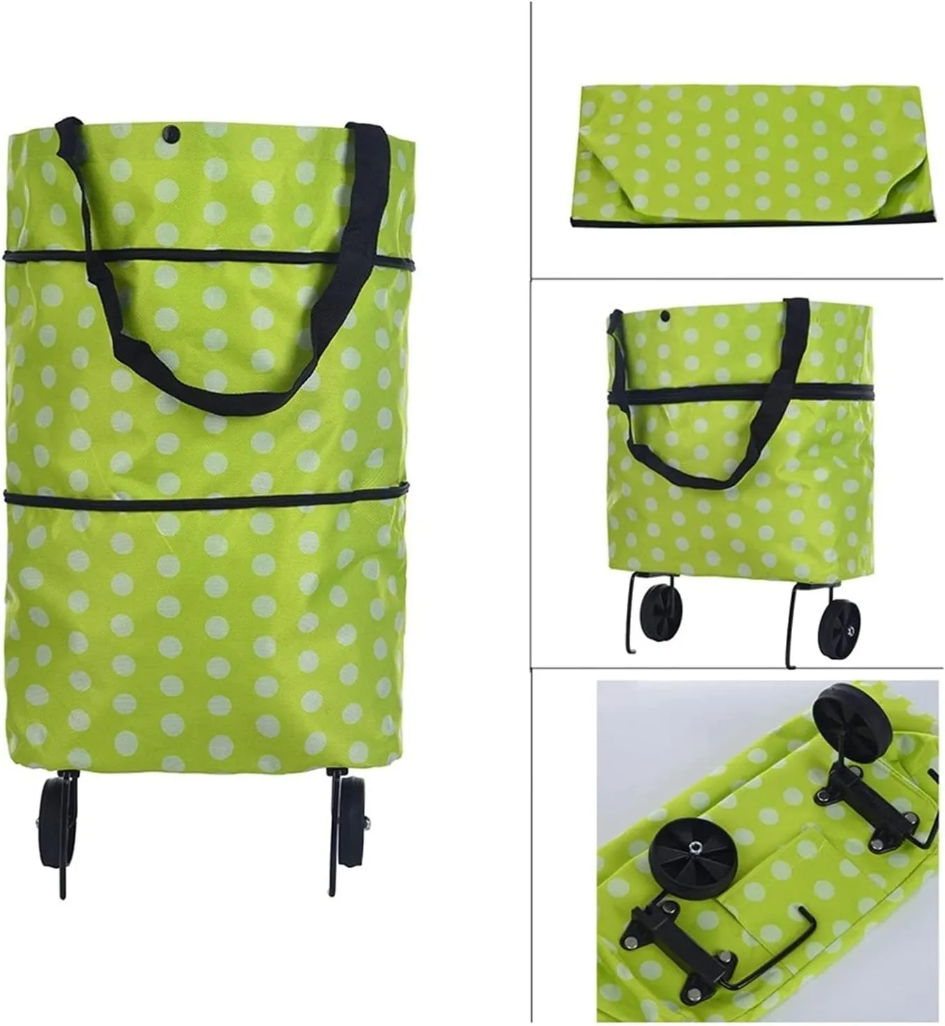 KouRy Shopping Cart Folding Shopping Cart Luggage Travel Bag Lightweight Travel Bag Shopping Trolley On Wheels for Groceries Laundry Grocery Cart Home Essentials (Color : B)