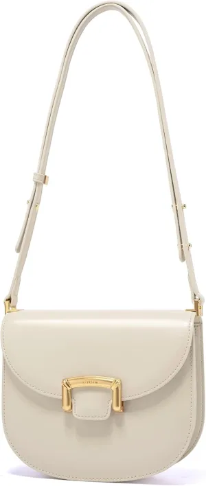 LAFESTIN Small Split Leather Crossbody Purses For Women with Adjustable Strap Shoulder Handbags with Credit Card Slot